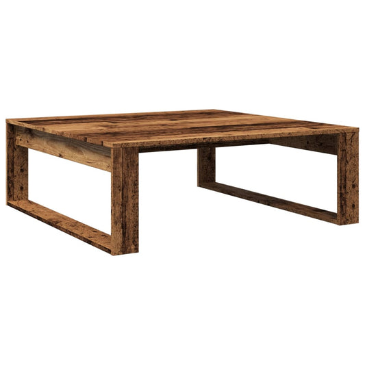 Coffee Table Old Wood 100x100x35 cm Engineered Wood