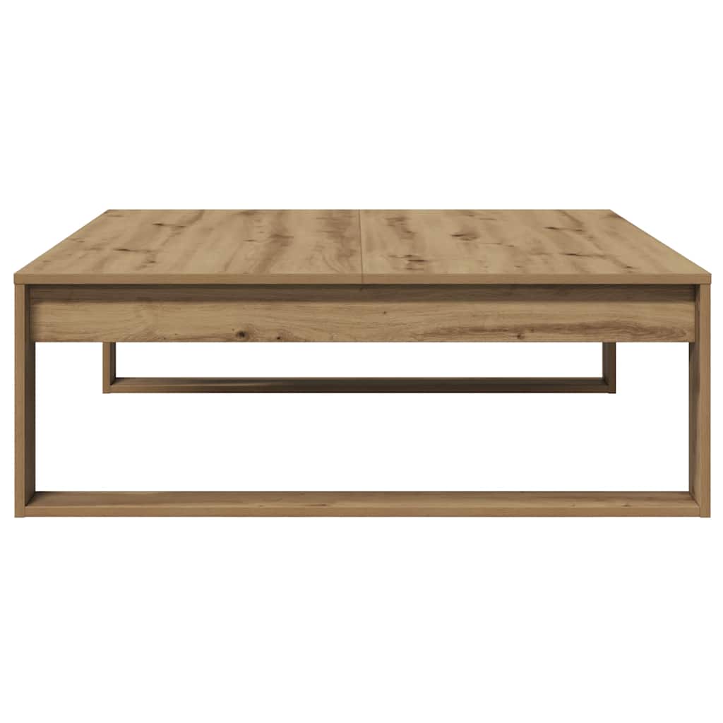 Coffee Table Artisan Oak 100x100x35 cm Engineered Wood