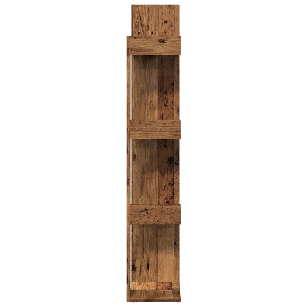 Book Cabinet Old Wood 86x25.5x140 cm Engineered Wood