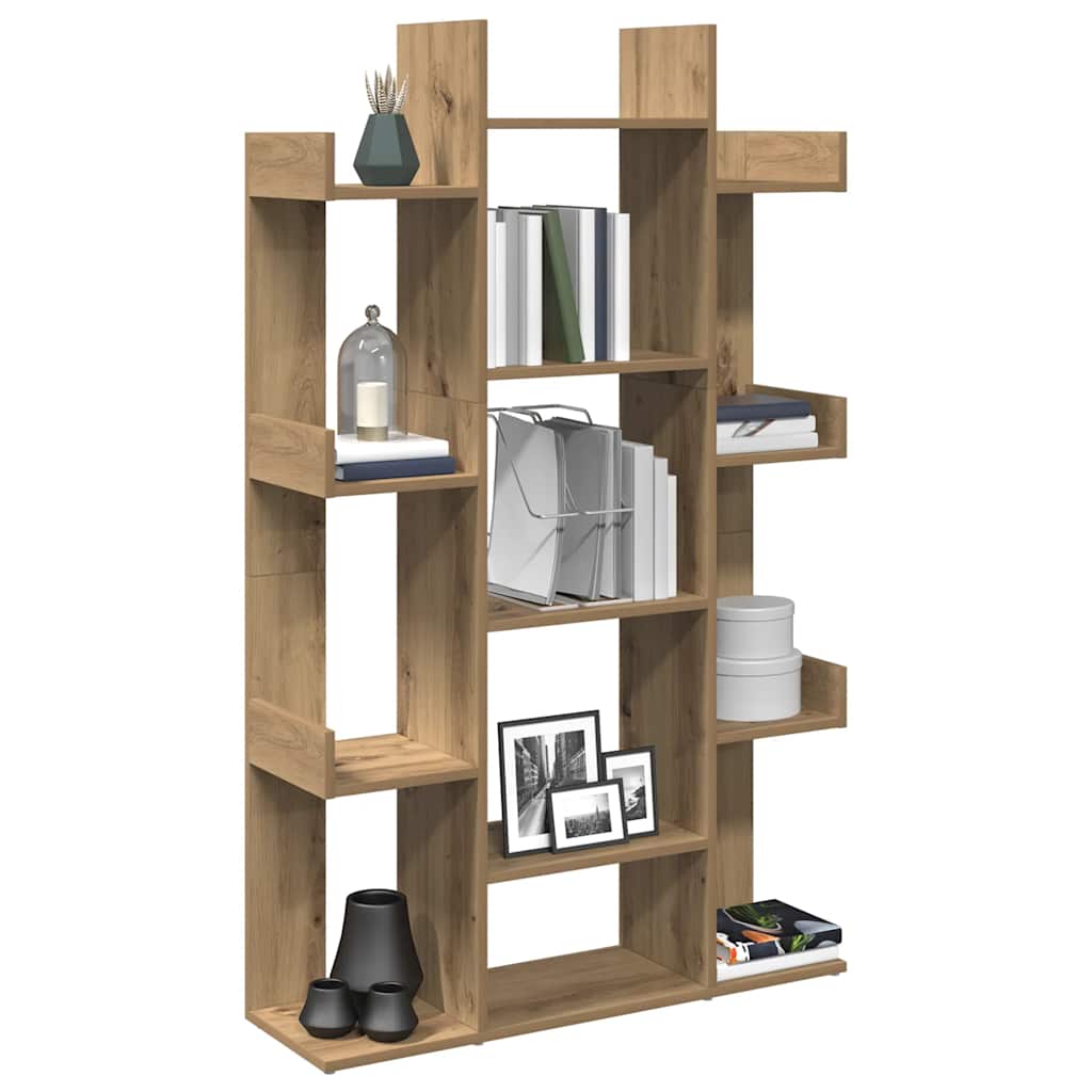 Book Cabinet Artisan Oak 86x25.5x140 cm Engineered Wood