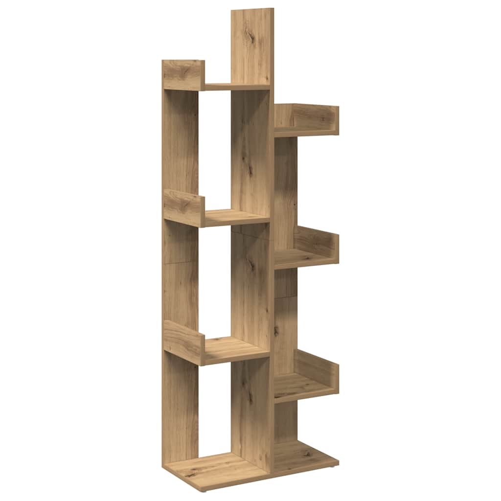 Book Cabinet Artisan Oak 48x25.5x140 cm Engineered Wood
