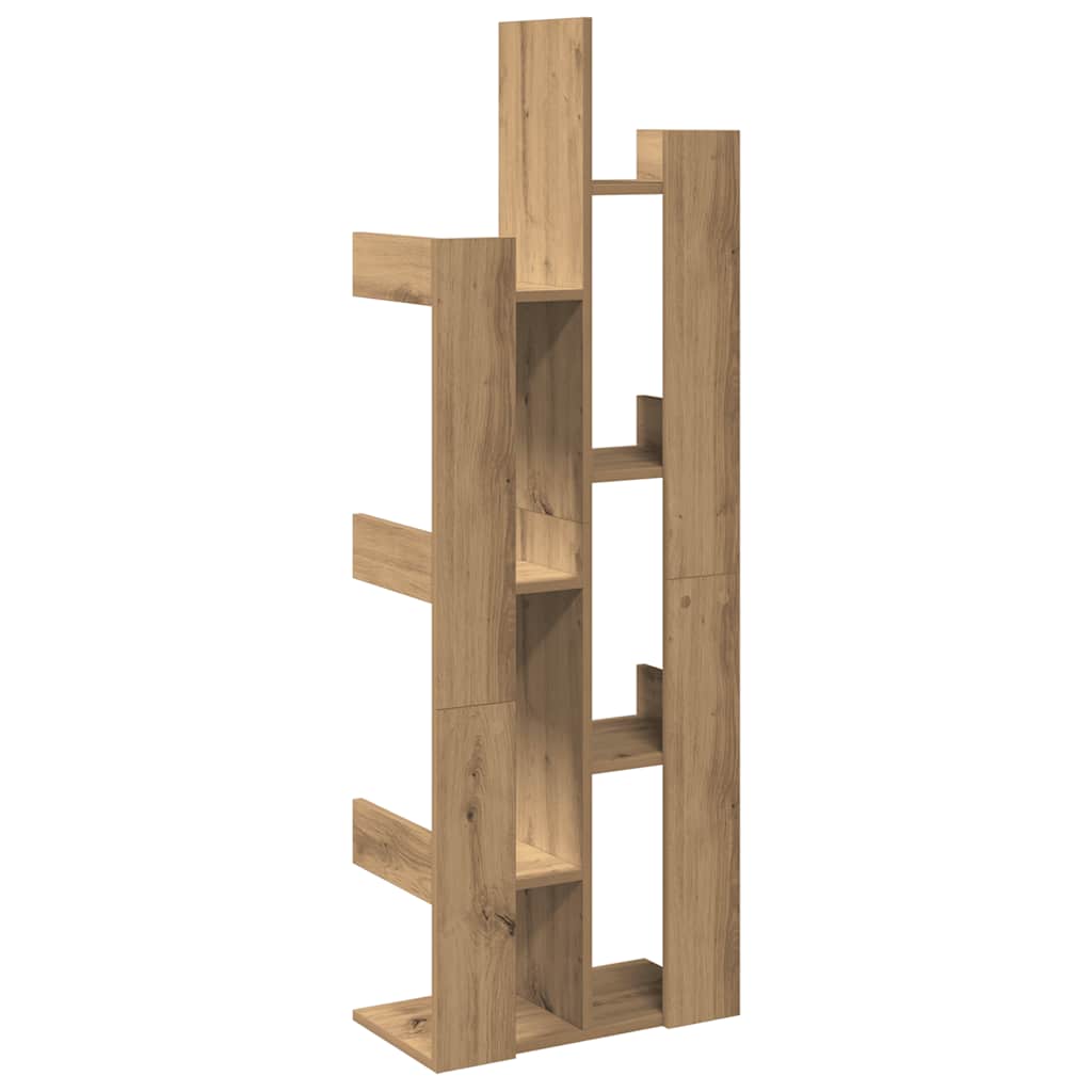 Book Cabinet Artisan Oak 48x25.5x140 cm Engineered Wood