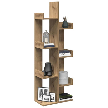 Book Cabinet Artisan Oak 48x25.5x140 cm Engineered Wood