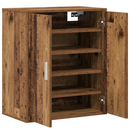 Shoe Cabinet Old Wood 60x35x70 cm Engineered Wood