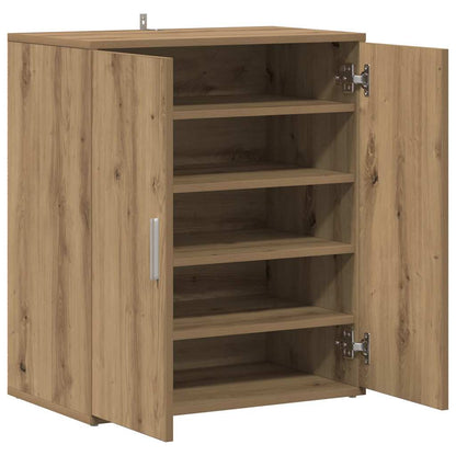Shoe Cabinet Artisan Oak 60x35x70 cm Engineered Wood