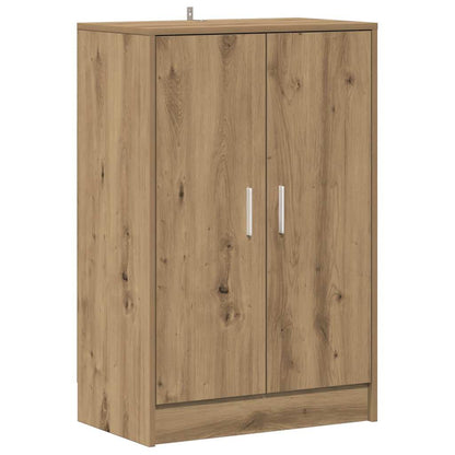 Shoe Cabinet Artisan Oak 60x35x92 cm Engineered Wood