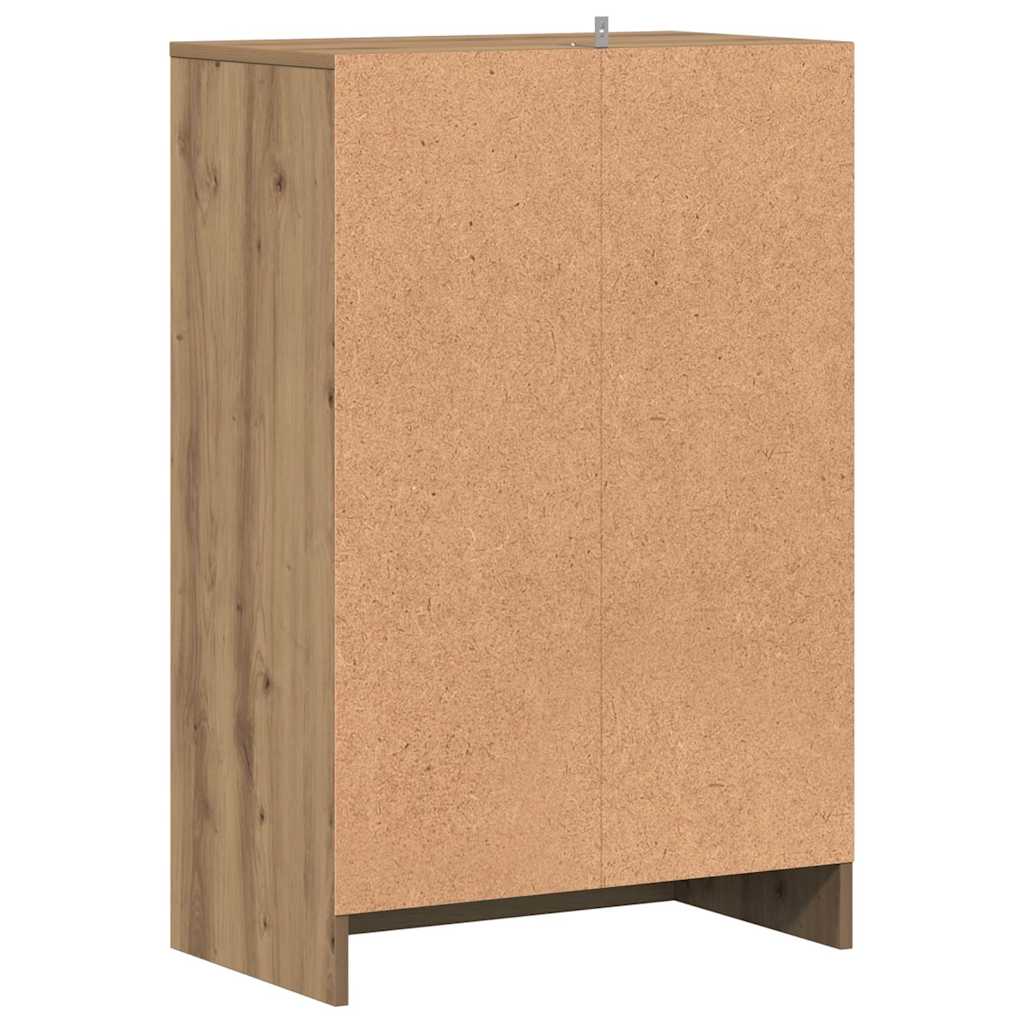 Shoe Cabinet Artisan Oak 60x35x92 cm Engineered Wood