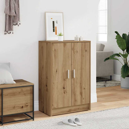 Shoe Cabinet Artisan Oak 60x35x92 cm Engineered Wood