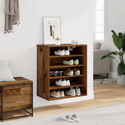 Shoe Cabinet Old Wood 60x35x70 cm Engineered Wood