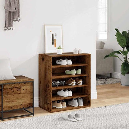 Shoe Cabinet Old Wood 60x35x70 cm Engineered Wood