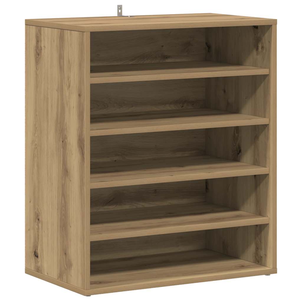 Shoe Cabinet Artisan Oak 60x35x70 cm Engineered Wood