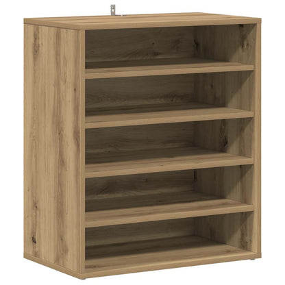 Shoe Cabinet Artisan Oak 60x35x70 cm Engineered Wood