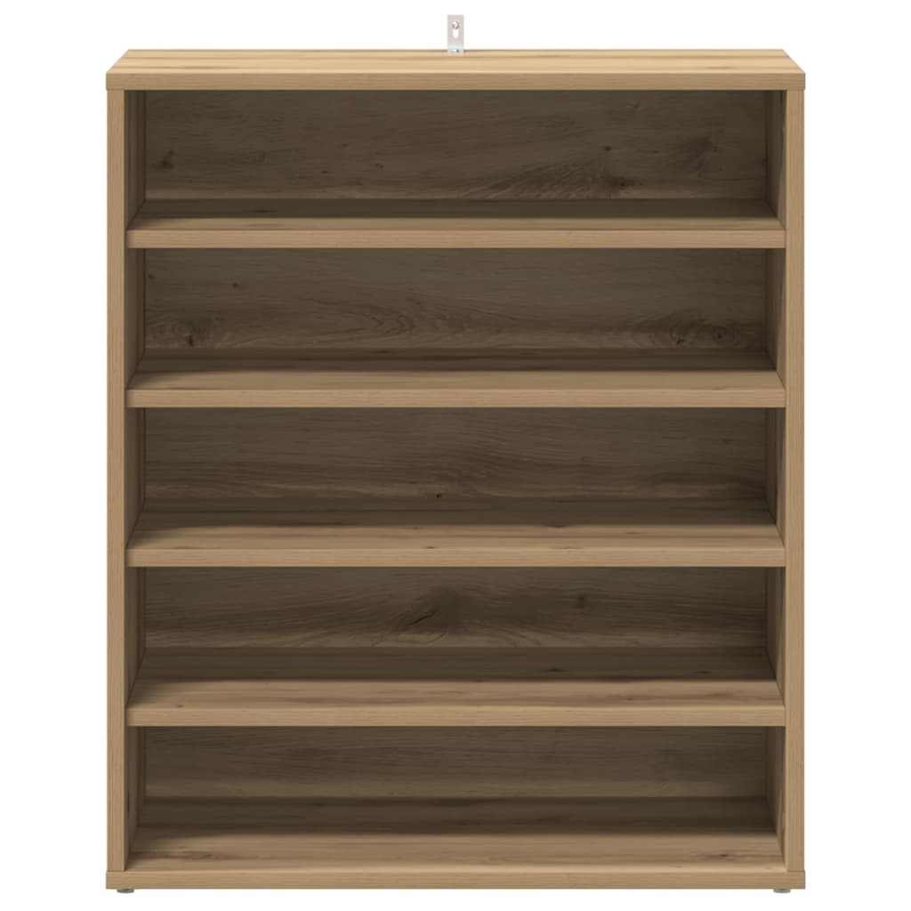 Shoe Cabinet Artisan Oak 60x35x70 cm Engineered Wood