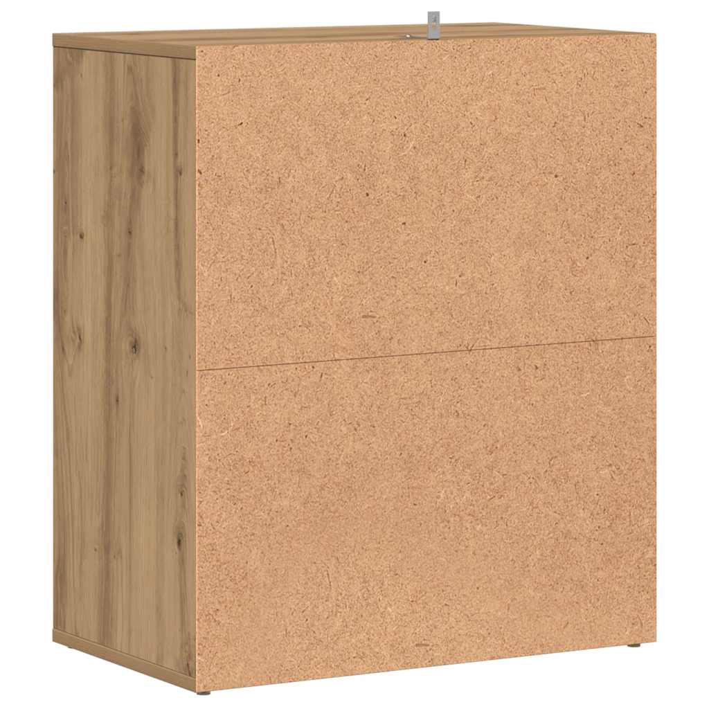 Shoe Cabinet Artisan Oak 60x35x70 cm Engineered Wood