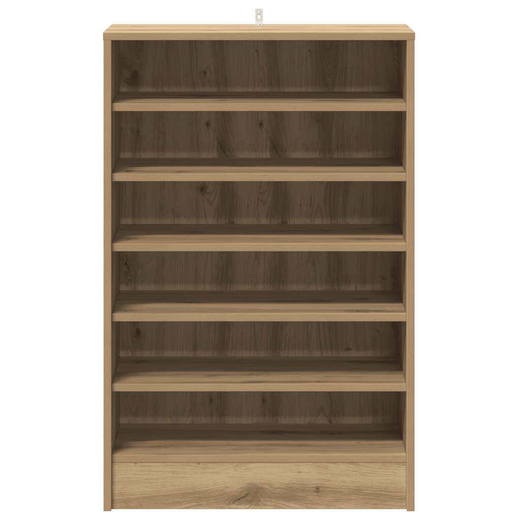 Shoe Cabinet Artisan Oak 60x35x92 cm Engineered Wood