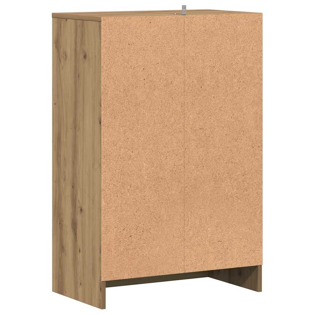 Shoe Cabinet Artisan Oak 60x35x92 cm Engineered Wood