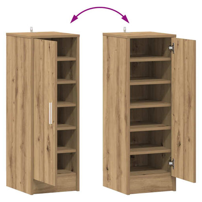 Shoe Cabinet Old Wood 32x35x92 cm Engineered Wood