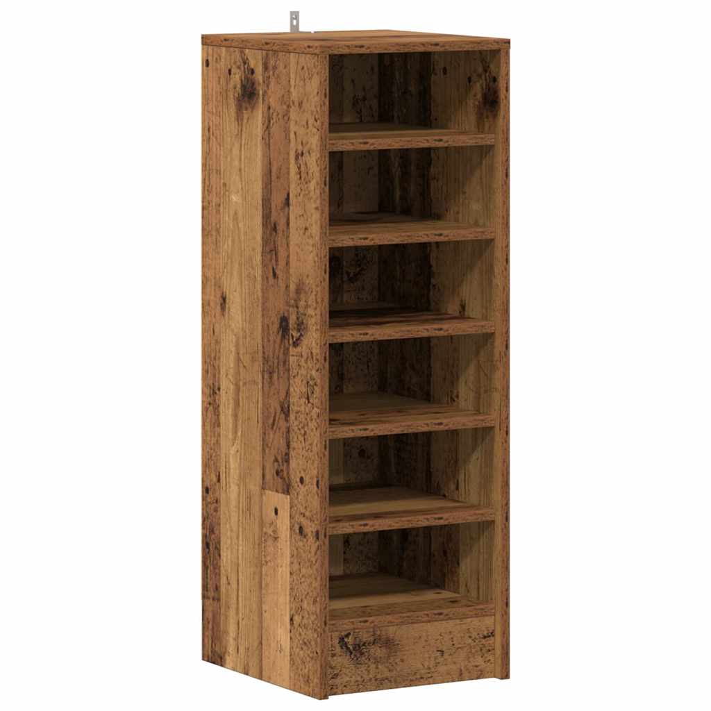 Shoe Cabinet Old Wood 32x35x92 cm Engineered Wood