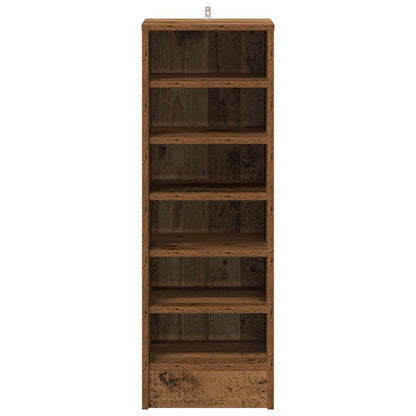 Shoe Cabinet Old Wood 32x35x92 cm Engineered Wood