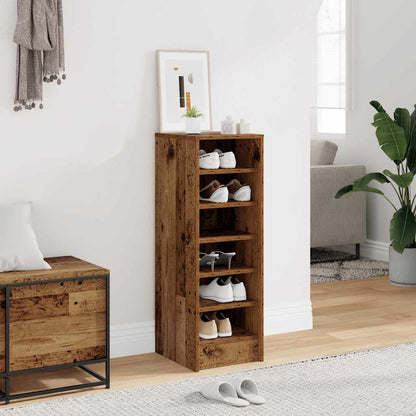 Shoe Cabinet Old Wood 32x35x92 cm Engineered Wood