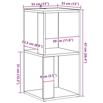 Corner Cabinet Artisan Oak 33x33x67 cm Engineered Wood