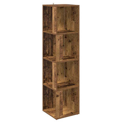 Corner Cabinet Old Wood 33x33x132 cm Engineered Wood