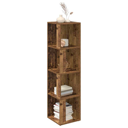 Corner Cabinet Old Wood 33x33x132 cm Engineered Wood