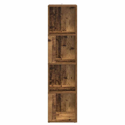 Corner Cabinet Old Wood 33x33x132 cm Engineered Wood
