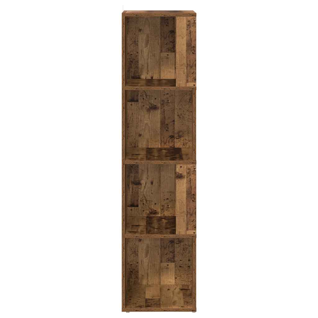 Corner Cabinet Old Wood 33x33x132 cm Engineered Wood