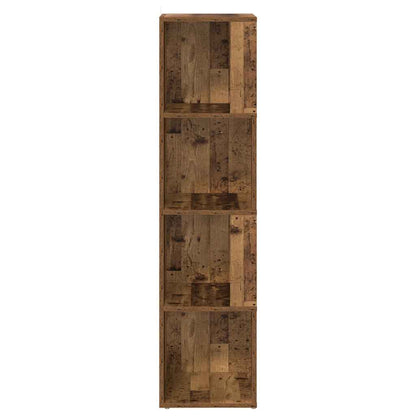 Corner Cabinet Old Wood 33x33x132 cm Engineered Wood