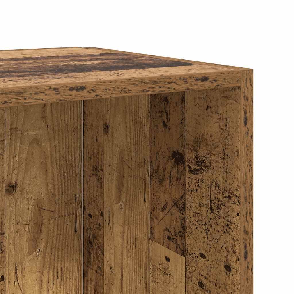 Corner Cabinet Old Wood 33x33x132 cm Engineered Wood