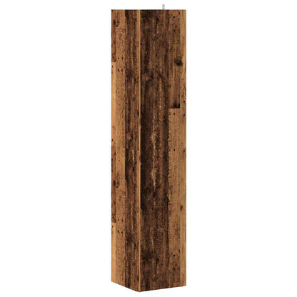 Corner Cabinet Old Wood 33x33x165 cm Engineered Wood