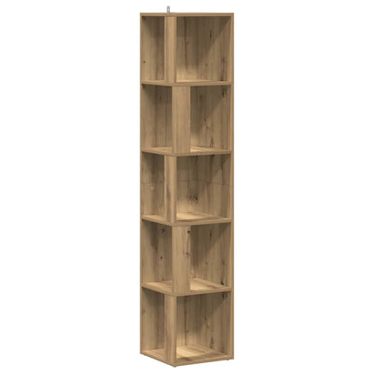 Corner Cabinet Artisan Oak 33x33x165 cm Engineered Wood
