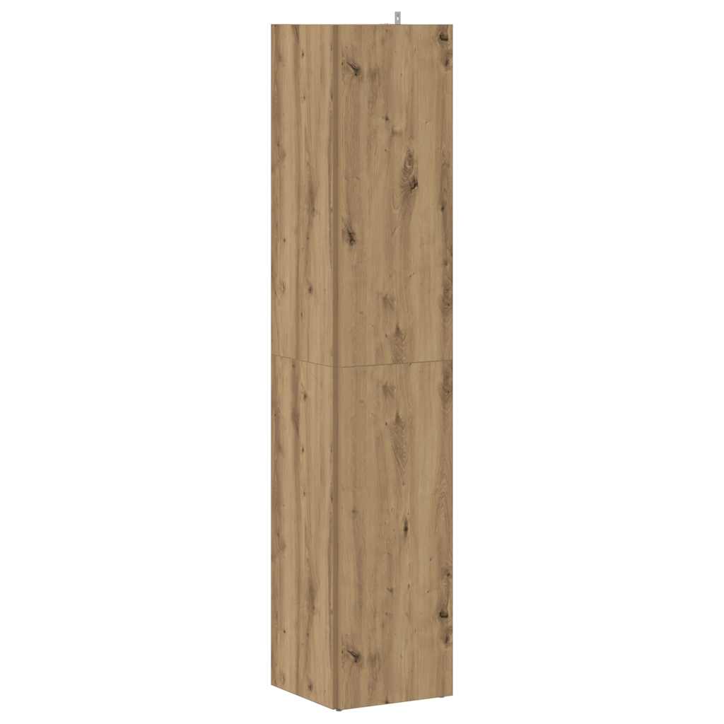 Corner Cabinet Artisan Oak 33x33x165 cm Engineered Wood