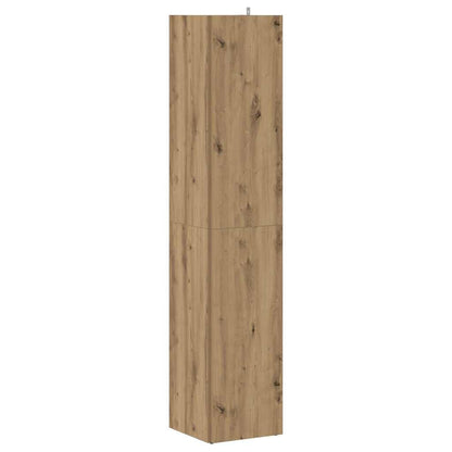 Corner Cabinet Artisan Oak 33x33x165 cm Engineered Wood