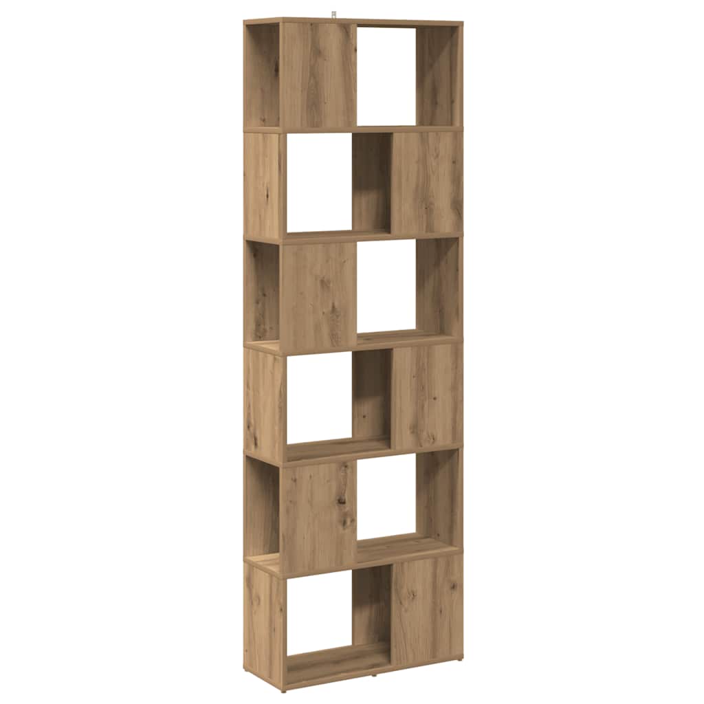 Book Cabinet/Room Divider Artisan Oak 60x24x186 cm