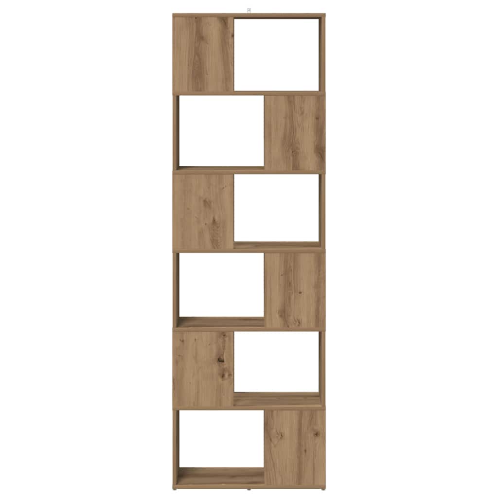 Book Cabinet/Room Divider Artisan Oak 60x24x186 cm