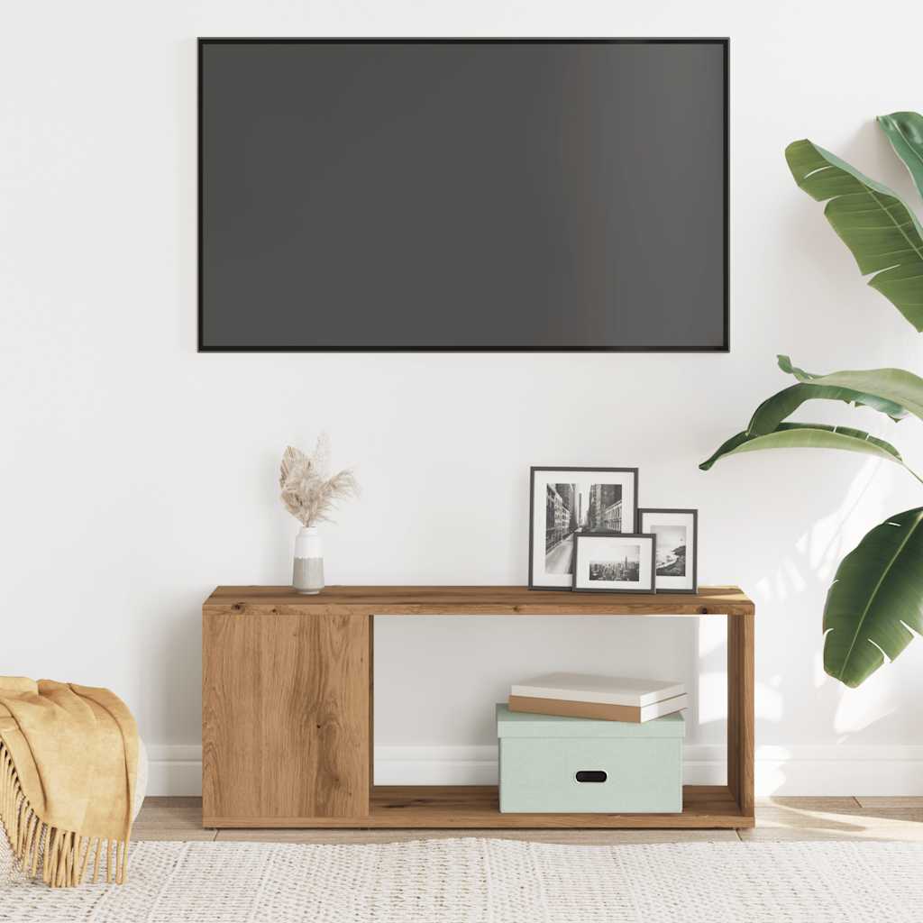 TV Cabinet Artisan Oak 80x24x32cm Engineered Wood