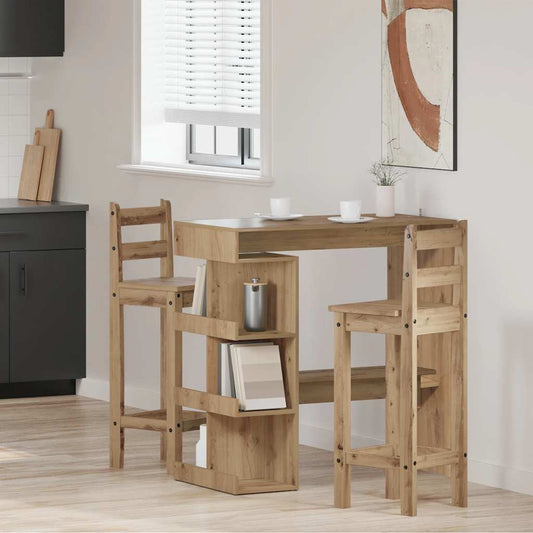Bar Table with Storage Rack Artisan Oak 100x48x101,5 cm