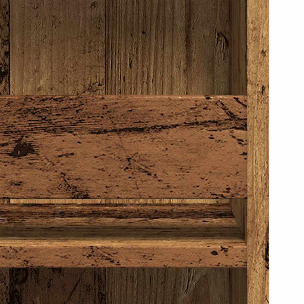 Bar Table with Storage Rack Old Wood 102x50x103.5 cm