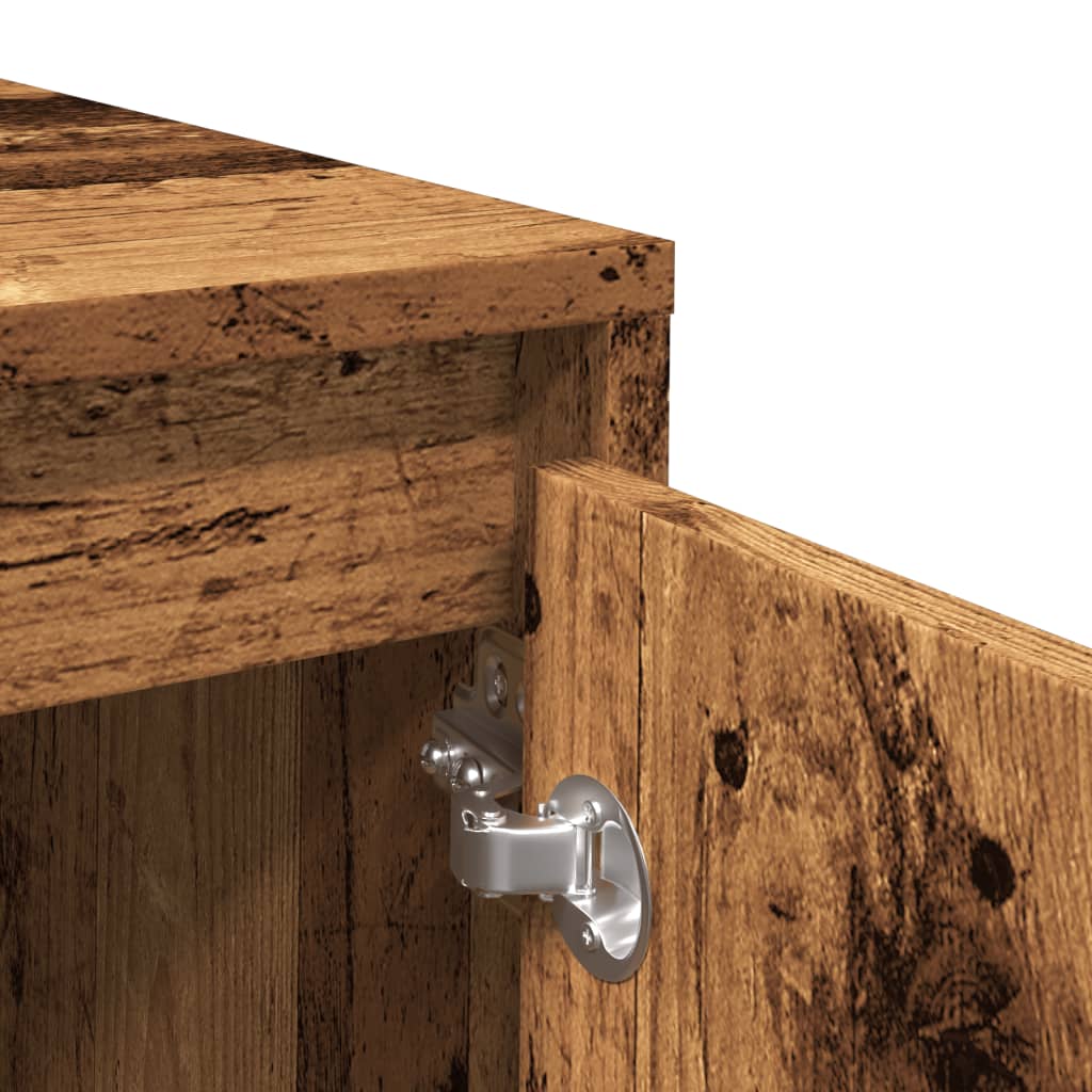 Sideboard Old Wood 102x33x75 cm Engineered Wood