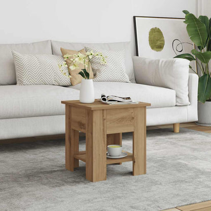 Coffee Table Artisan Oak 40x40x42 cm Engineered Wood