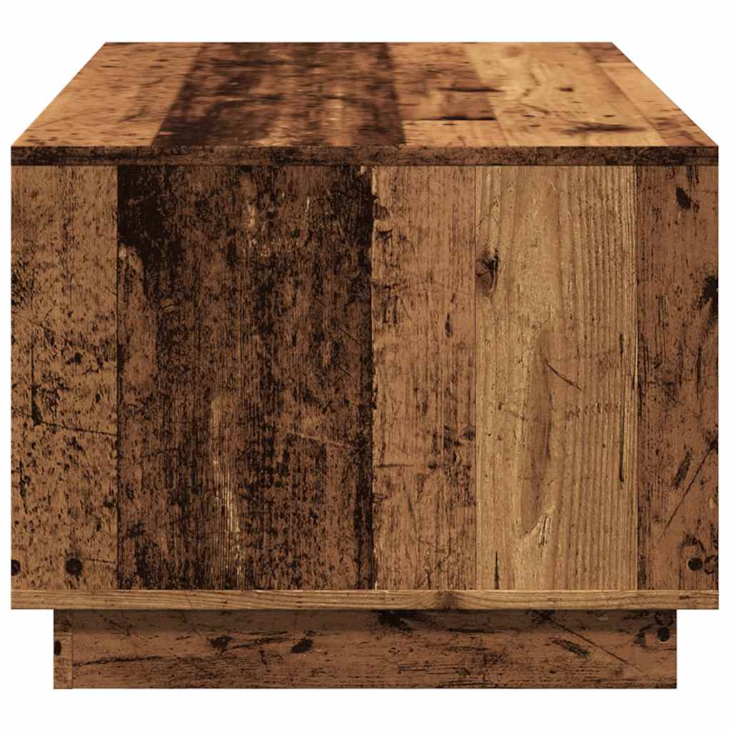 Coffee Table Old Wood 102x55x43 cm Engineered Wood