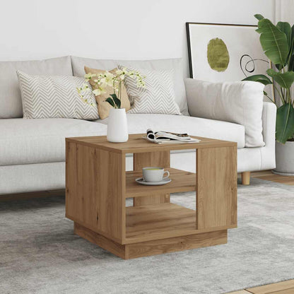 Coffee Table Artisan Oak 55x55x42 cm Engineered Wood