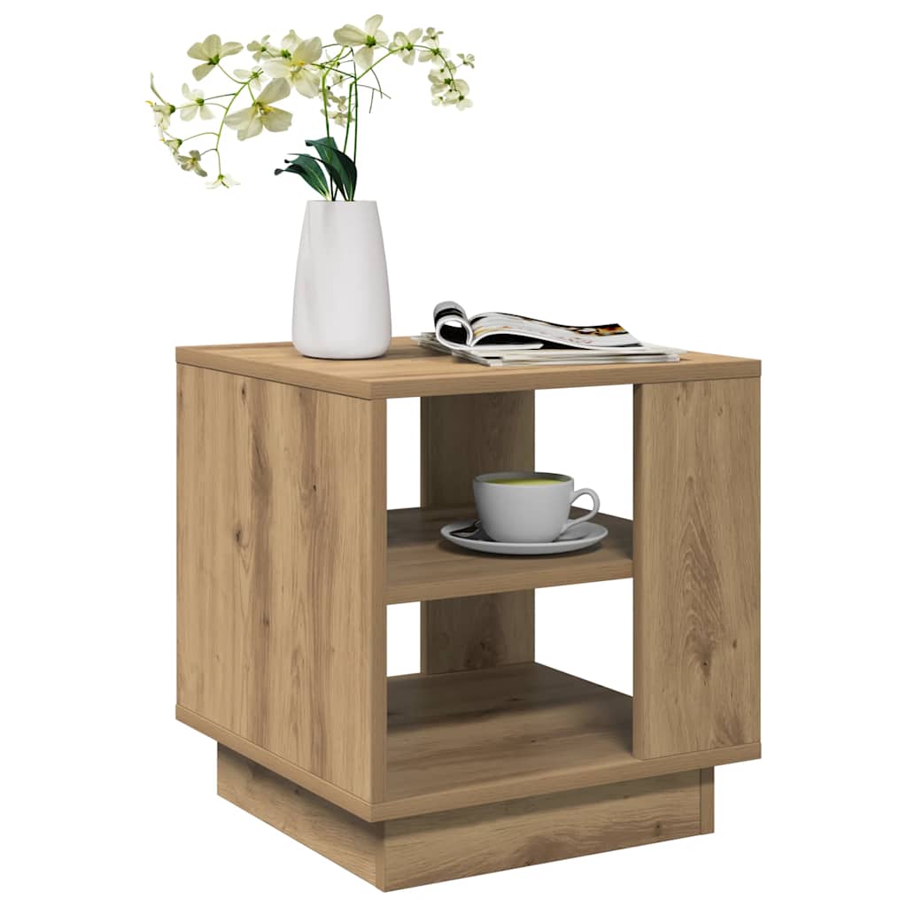 Coffee Table Artisan Oak 40x40x43 cm Engineered Wood
