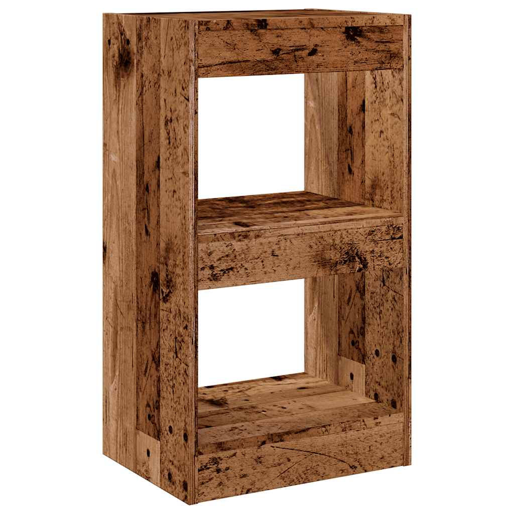 Book Cabinet/Room Divider Old Wood 40x30x72 cm