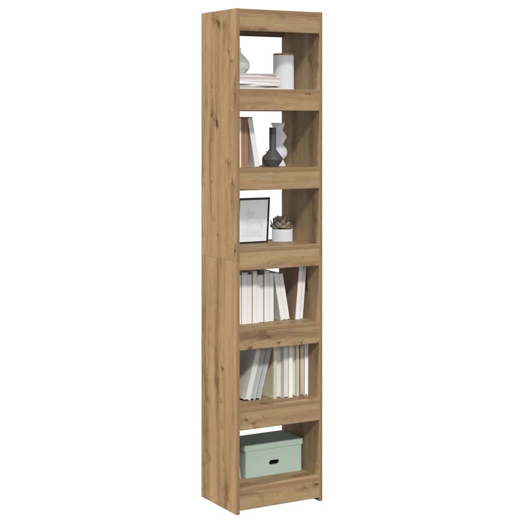 Book Cabinet/Room Divider Artisan Oak 40x30x198 cm