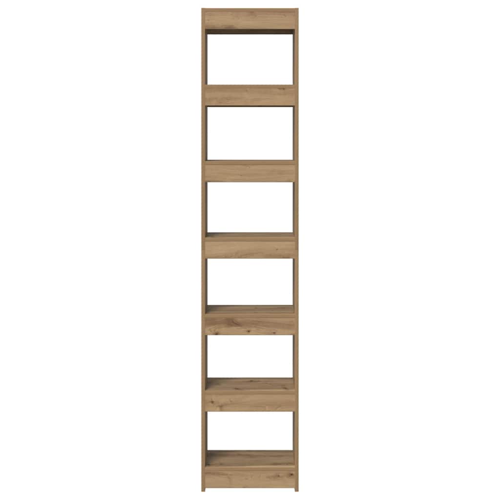 Book Cabinet/Room Divider Artisan Oak 40x30x198 cm