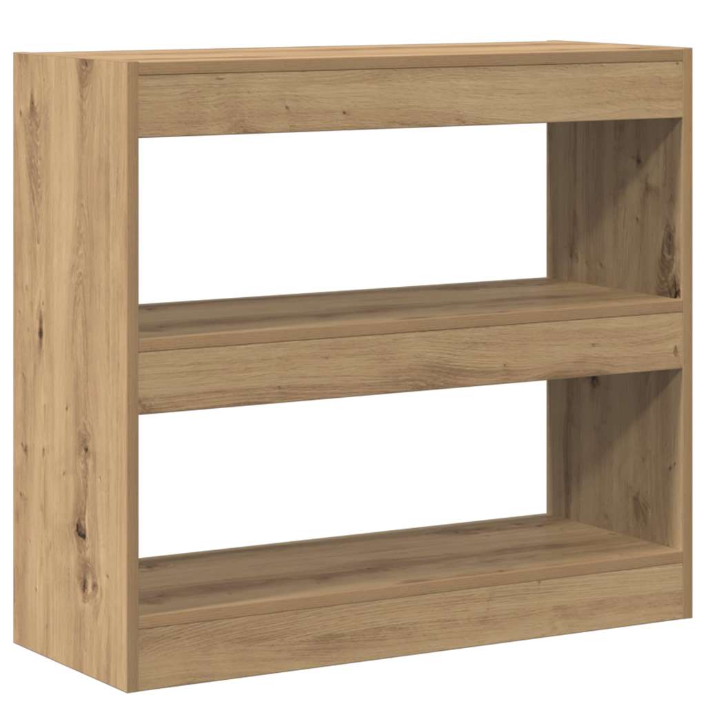 Book Cabinet/Room Divider Artisan Oak 80x30x72 cm