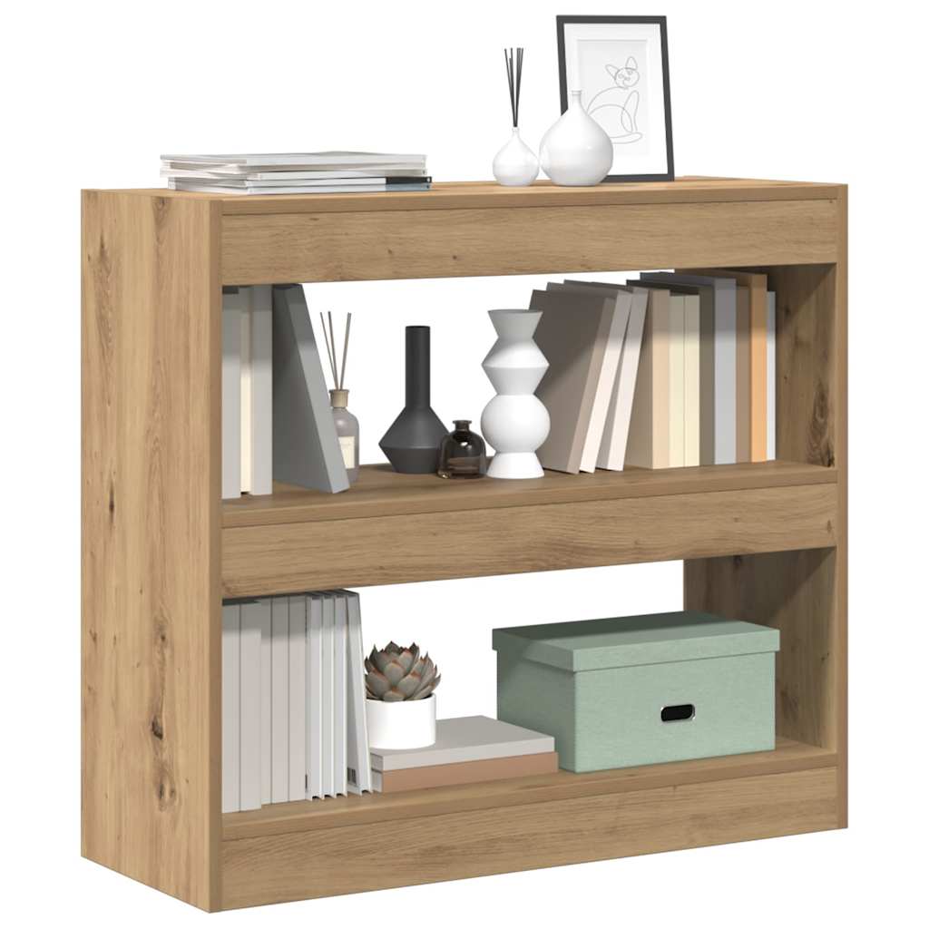 Book Cabinet/Room Divider Artisan Oak 80x30x72 cm
